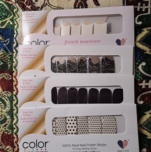 4 packs of Color Street nail strips